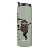 おもしろい踊りRABBIパーソナライズされた with文字 タンブラー (回転右)