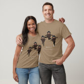 おもしろい踊りRABBIパーソナライズされた with文字 Tシャツ (ユニセックス)