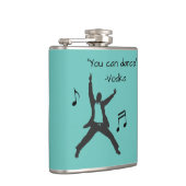 "おもしろい踊ることができる" (ウォッカ嘘飲) フラスク (右)