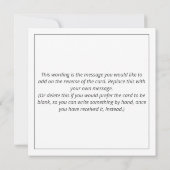 おもしろい車を運転する妻の漫画 カード (裏面)