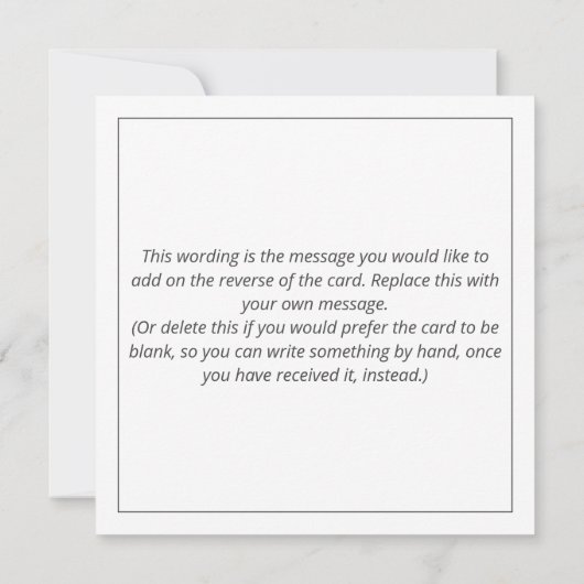 おもしろい車を運転する妻の漫画 カード (裏面)