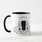 おもしろい車整備士自動修理 マグカップ (左)