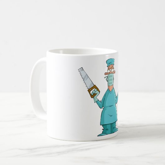 おもしろい軍医のガ笑わされるーマ コーヒーマグカップ (正面左)