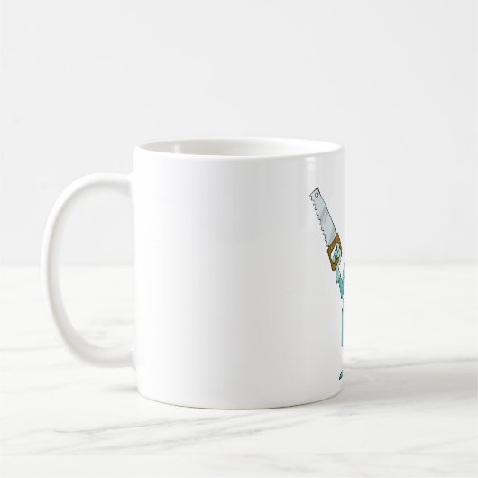 おもしろい軍医のガ笑わされるーマ コーヒーマグカップ (左)