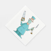 おもしろい軍医のガ笑わされるーマ スタンダードランチョンナプキン (角)