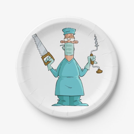 おもしろい軍医のガ笑わされるーマ ペーパープレート (正面)