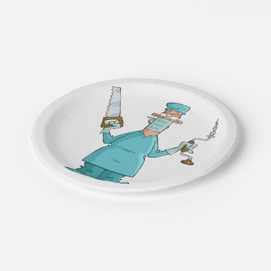 おもしろい軍医のガ笑わされるーマ ペーパープレート (アングル)