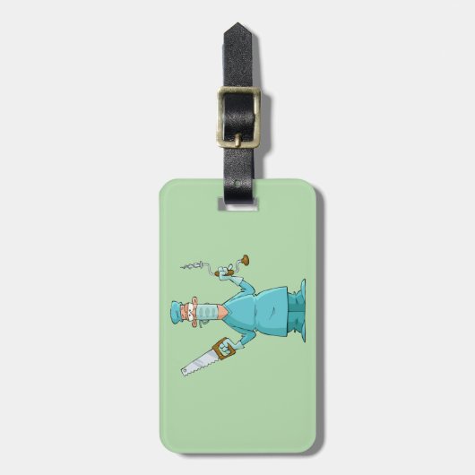 おもしろい軍医のガ笑わされるーマ ラゲッジタグ (正面縦)