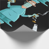 おもしろい軍医のガ笑わされるーマ ラッピングペーパー (角)