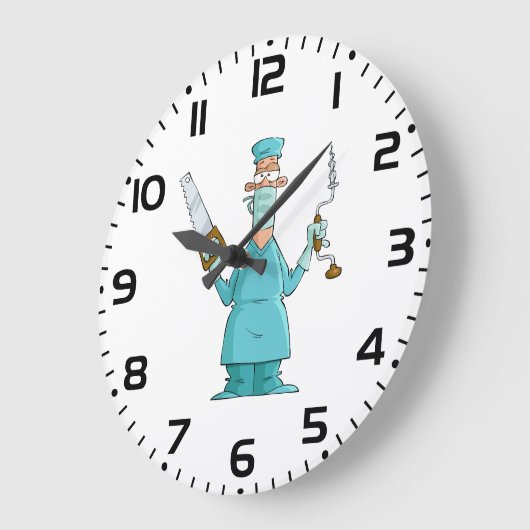 おもしろい軍医のガ笑わされるーマ ラージ壁時計 (傾斜)