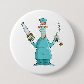 おもしろい軍医のガ笑わされるーマ 缶バッジ (正面)