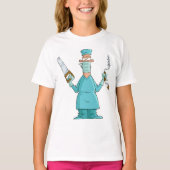 おもしろい軍医のガ笑わされるーマ Tシャツ (正面)