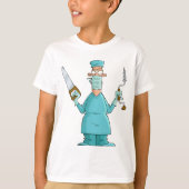 おもしろい軍医のガ笑わされるーマ Tシャツ (正面)