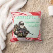 おもしろい軍隊/クリスマスサンタ クッション (ブランケット)