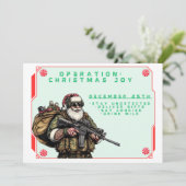 おもしろい軍隊/クリスマスサンタ シーズンカード (スタンド正面)