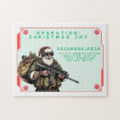おもしろい軍隊/クリスマスサンタ ジグソーパズル (横)