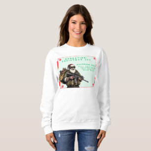 おもしろい軍隊/クリスマスサンタ スウェットシャツ