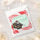 おもしろい軍隊/クリスマスサンタ フェイバーバッグ (クリップ留めされた状態)