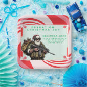 おもしろい軍隊/クリスマスサンタ ペーパープレート (パーティー)