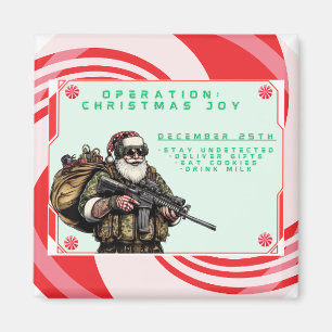 おもしろい軍隊/クリスマスサンタ マグネット