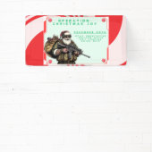 おもしろい軍隊/クリスマスサンタ 横断幕 (インサイチュ)