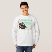 おもしろい軍隊/クリスマスサンタ Tシャツ (正面フル)