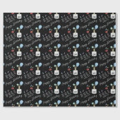 おもしろい転が付きItコビッドトイレ紙お誕生日ケーキ ラッピングペーパー (フラット)