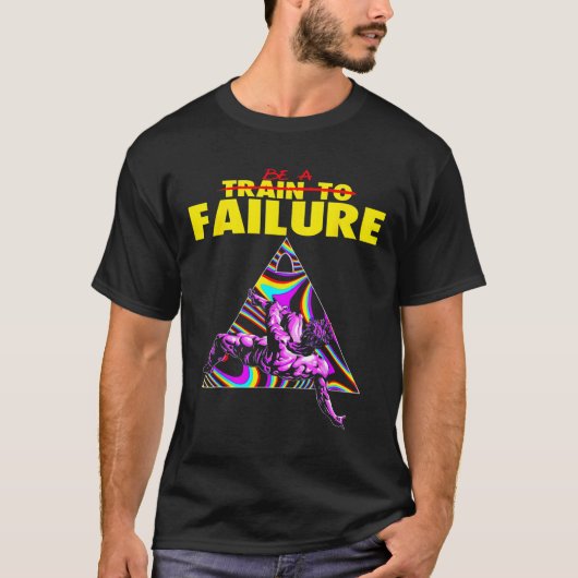 おもしろい転落重量挙ボディビル Tシャツ (正面)