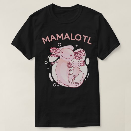 おもしろい軸体妊娠の告知マママロママ Tシャツ (デザイン正面)