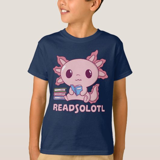 おもしろい軸論読書司書のreadsoloykids tシャツ (正面)