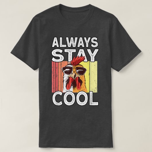 おもしろい農家鶏Tシャツ Tシャツ (デザイン正面)