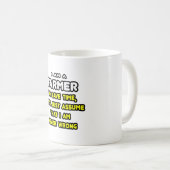 おもしろい農家Tシャツとギフト コーヒーマグカップ (正面右)