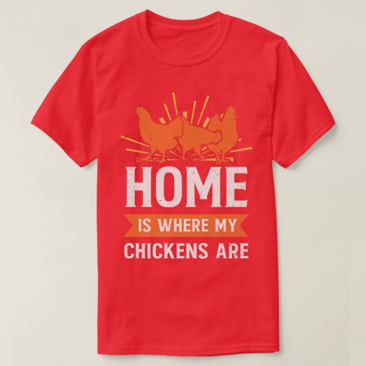 おもしろい農業ホームは農家 Tシャツ (デザイン正面)