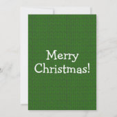 おもしろい追加ロゴの醜いセーター会社のクリスマスパーティー 招待状 (裏面)