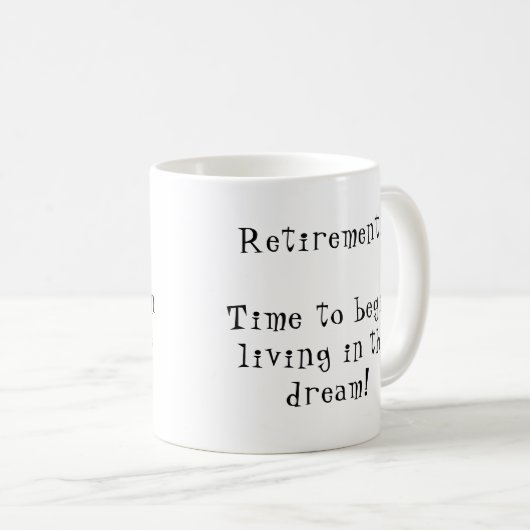 おもしろい退カスタマイズ職ことわざ コーヒーマグカップ (正面右)