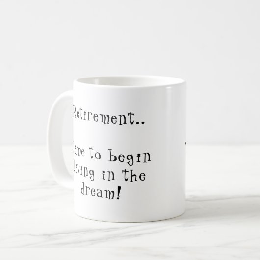 おもしろい退カスタマイズ職ことわざ コーヒーマグカップ (正面左)