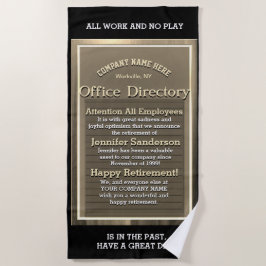 おもしろい退リラックス金とおもしろい ビーチタオル