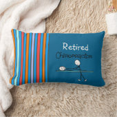 おもしろい退職したカイロプラクター枕 ランバークッション (ブランケット)