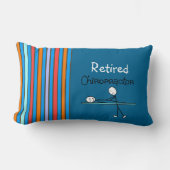 おもしろい退職したカイロプラクター枕 ランバークッション (正面)