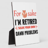 おもしろい退職したデザイン フォトプラーク (側面)