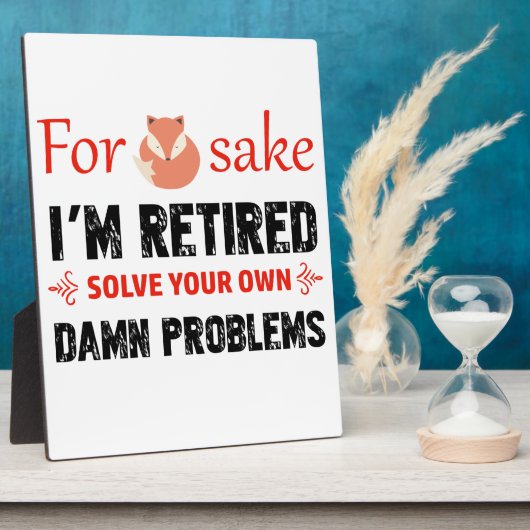 おもしろい退職したデザイン フォトプラーク (側面)