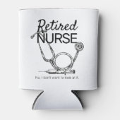 おもしろい退職したナースが退職を望まない 缶クーラー (正面)