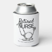 おもしろい退職したナースが退職を望まない 缶クーラー (缶裏面)
