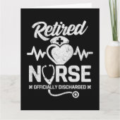 おもしろい退職したナース冗談の看護 カード (正面)