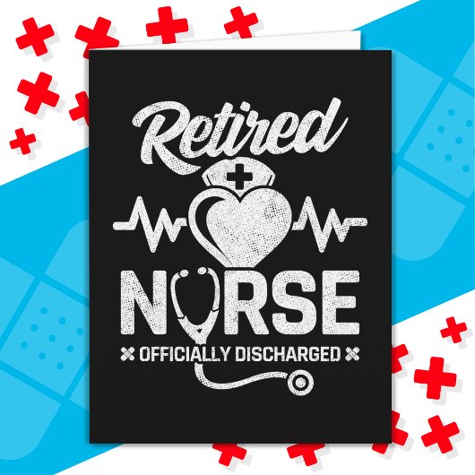 おもしろい退職したナース冗談の看護 カード
