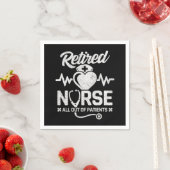 おもしろい退職したナース冗談の看護 スタンダードカクテルナプキン (インサイチュ)