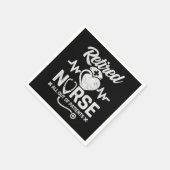 おもしろい退職したナース冗談の看護 スタンダードカクテルナプキン (角)