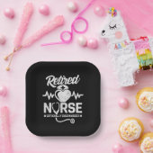 おもしろい退職したナース冗談の看護 ペーパープレート (パーティー)