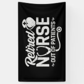 おもしろい退職したナース冗談の看護 横断幕 (縦)
