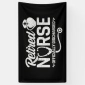 おもしろい退職したナース冗談の看護 横断幕 (縦)